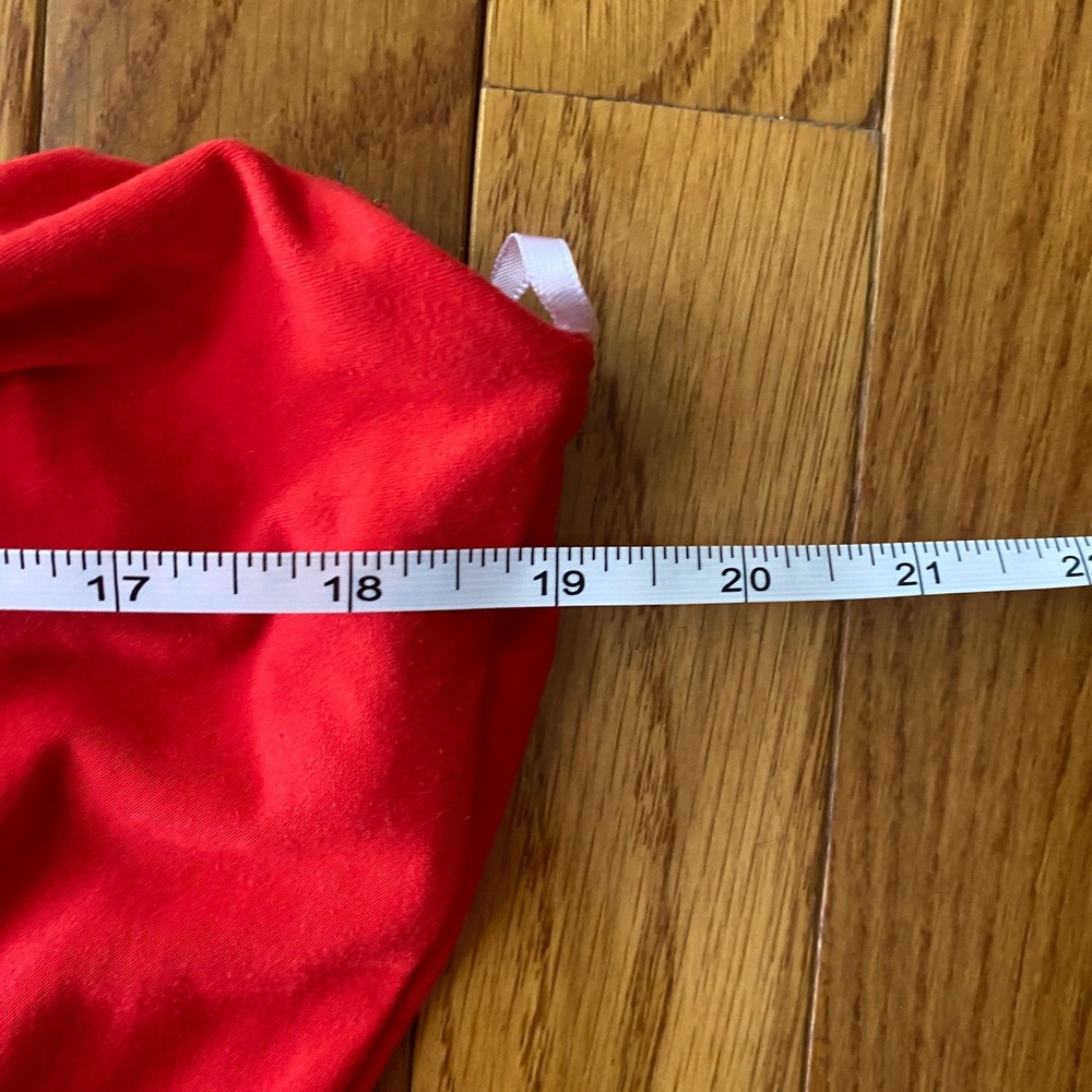 Lulus Suit Your Flair Red Orange O-Ring Halter Bodysuit Small Soft - Picture 12 of 12